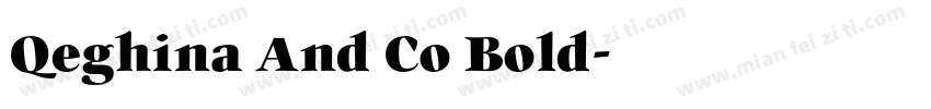 Qeghina And Co Bold字体转换